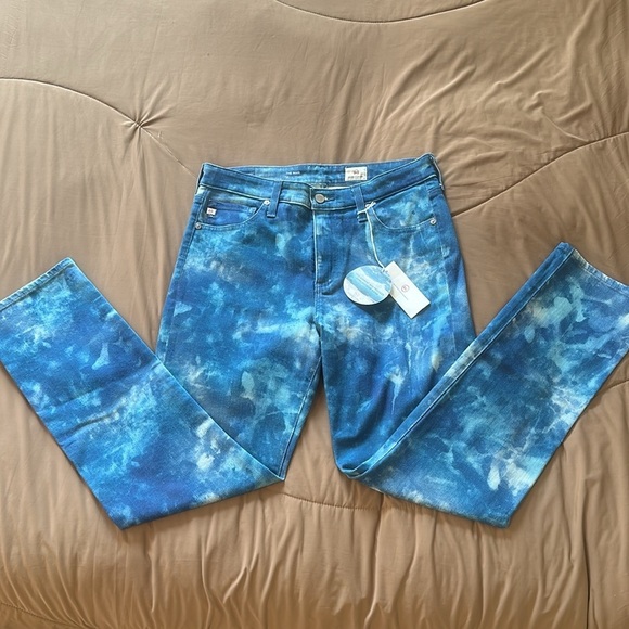 AG Jeans - Mari Slim Straight - Abstract Tiedye - Size 30 - NWT - NEW WITH TAGS - Picture 5 of 10
